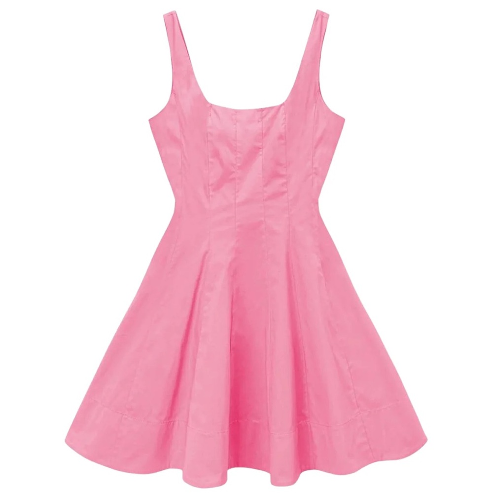 Staud Mini Wells Dress Plumeria